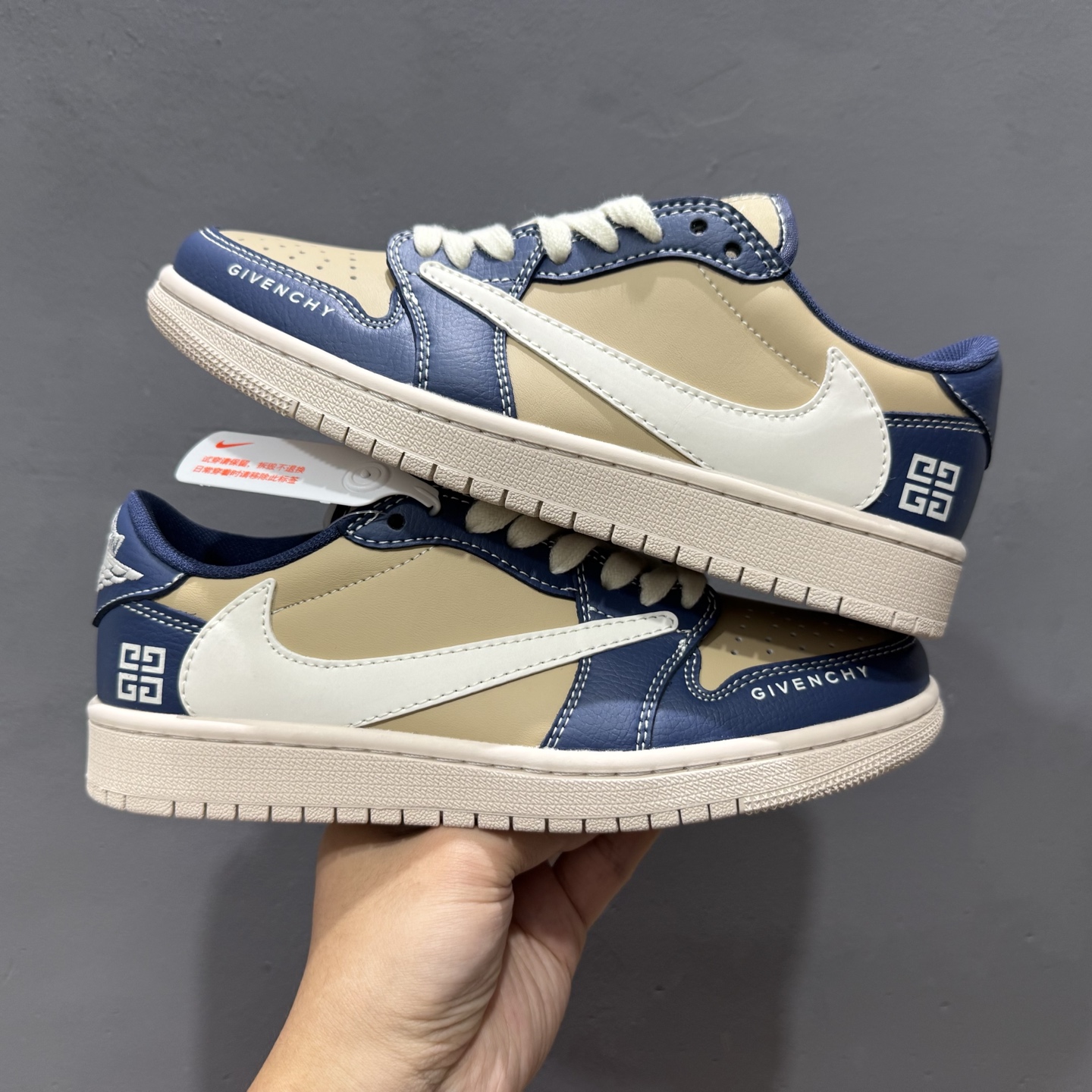 独家实拍Fragment x Travis Scott x GIVENCH Air Jordan 1 Low 三方联名倒钩 QY0568-952