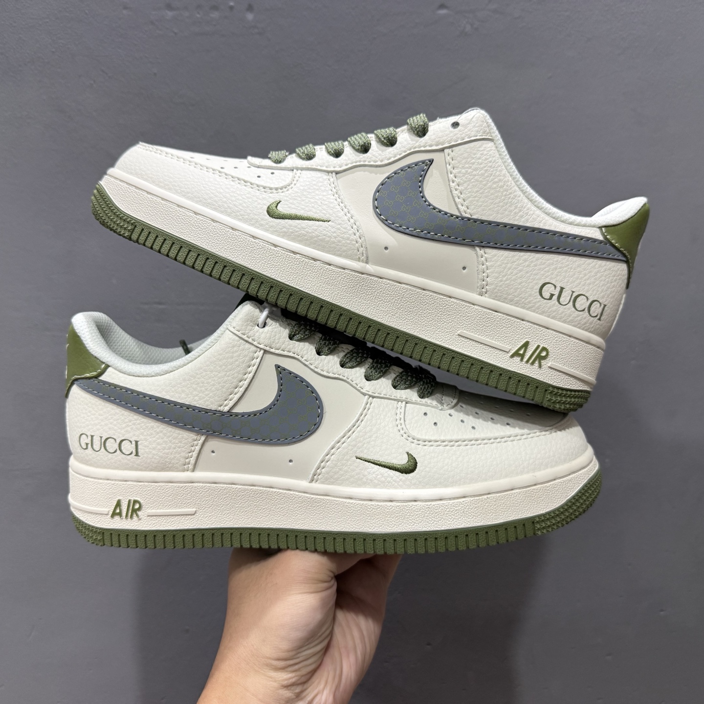 260 NIke Air Force 1 ‘07 Low “古驰联名——绿灰花纹”空军一号 低帮 XS1958-563
