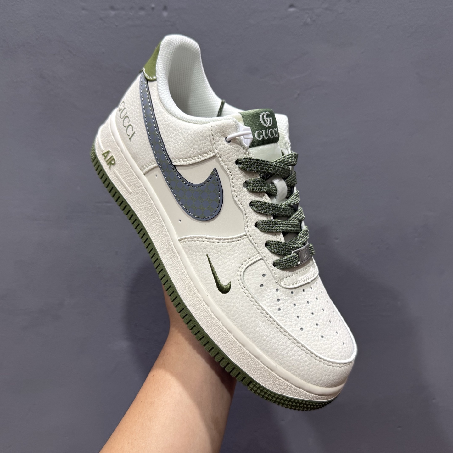 260 NIke Air Force 1 ‘07 Low “古驰联名——绿灰花纹”空军一号 低帮 XS1958-563
