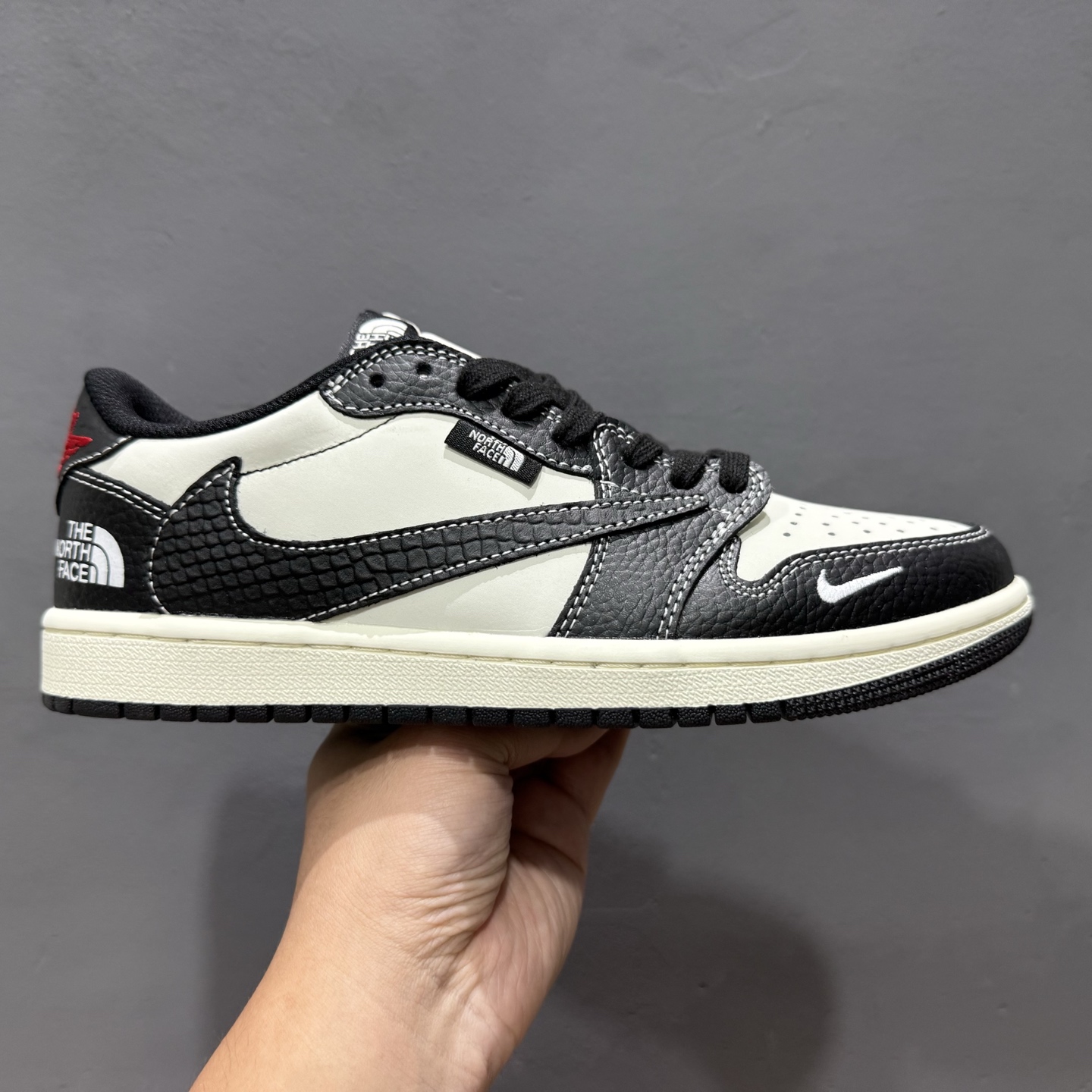 280 SC版 Air Jordan 1 Low AJ1 乔1 北面联名 高端定制 低帮复古篮球鞋 XZ5749-007