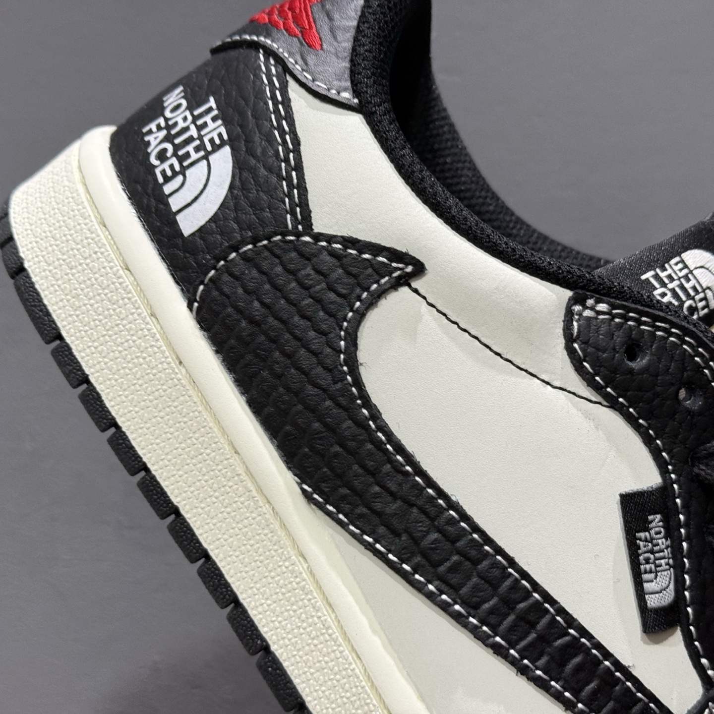 280 SC版 Air Jordan 1 Low AJ1 乔1 北面联名 高端定制 低帮复古篮球鞋 XZ5749-007