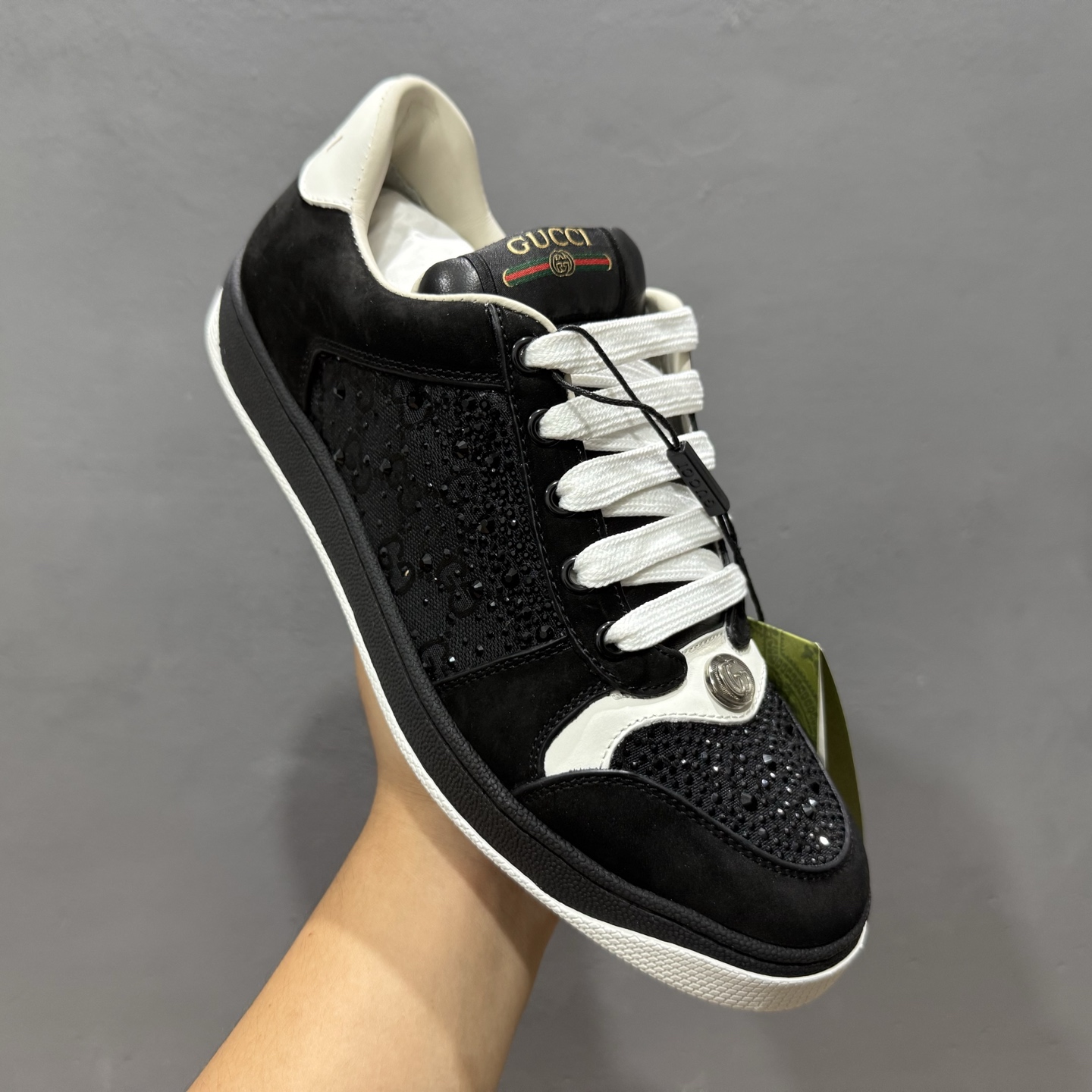Gucci Distressed Screener sneaker古驰小脏鞋系列 经典原型复古百搭做旧老爹板鞋