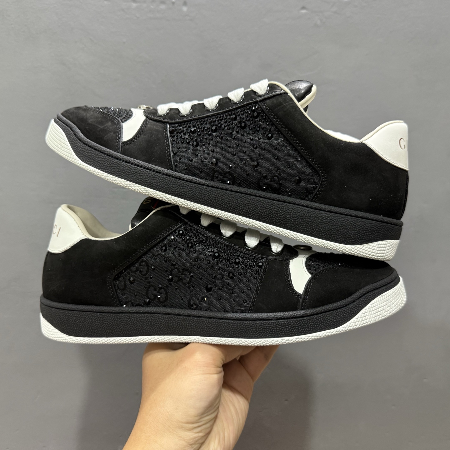 Gucci Distressed Screener sneaker古驰小脏鞋系列 经典原型复古百搭做旧老爹板鞋