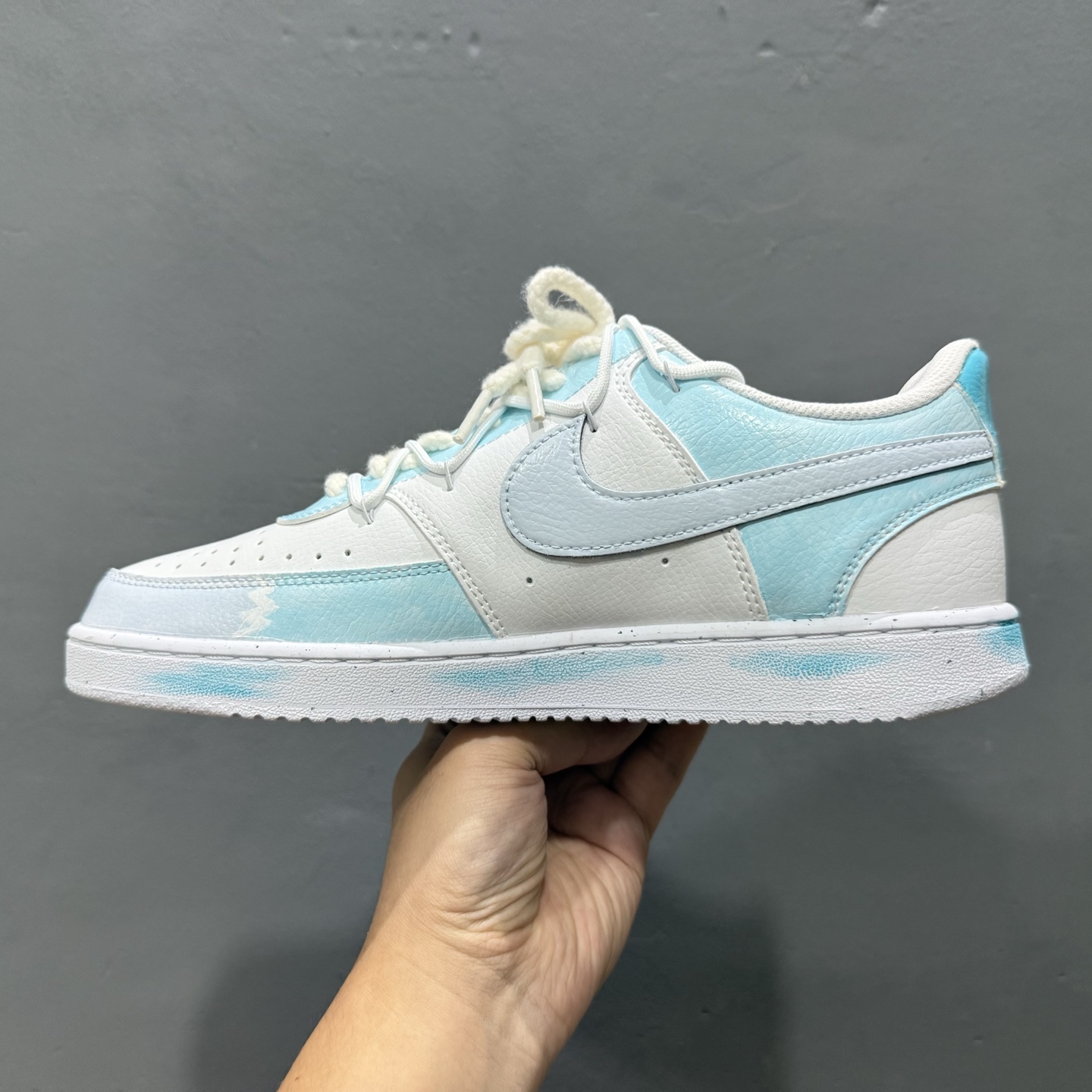 【定制球鞋】Nike Court Vision 1 梦熠星河 蓝灰色 DH2987-101