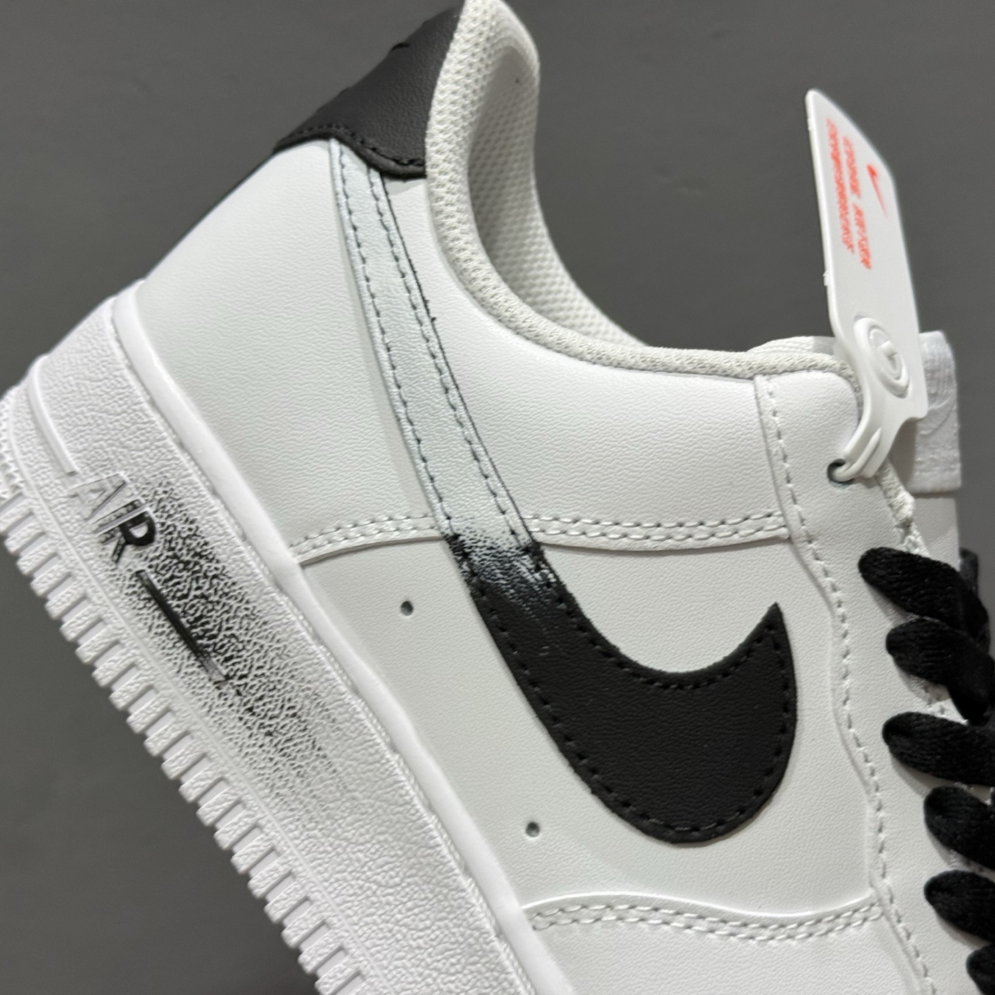 260 Nike Air Force 1 Low 07 高街 做旧 白黑 ZH0316-078