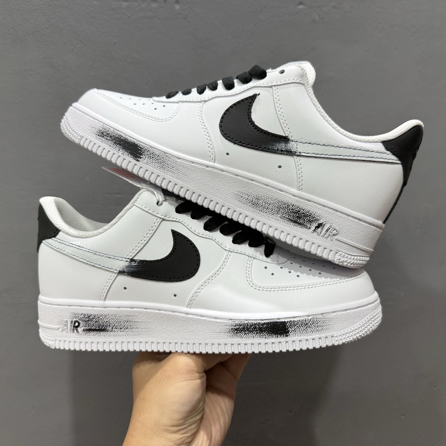 260 Nike Air Force 1 Low 07 高街 做旧 白黑 ZH0316-078