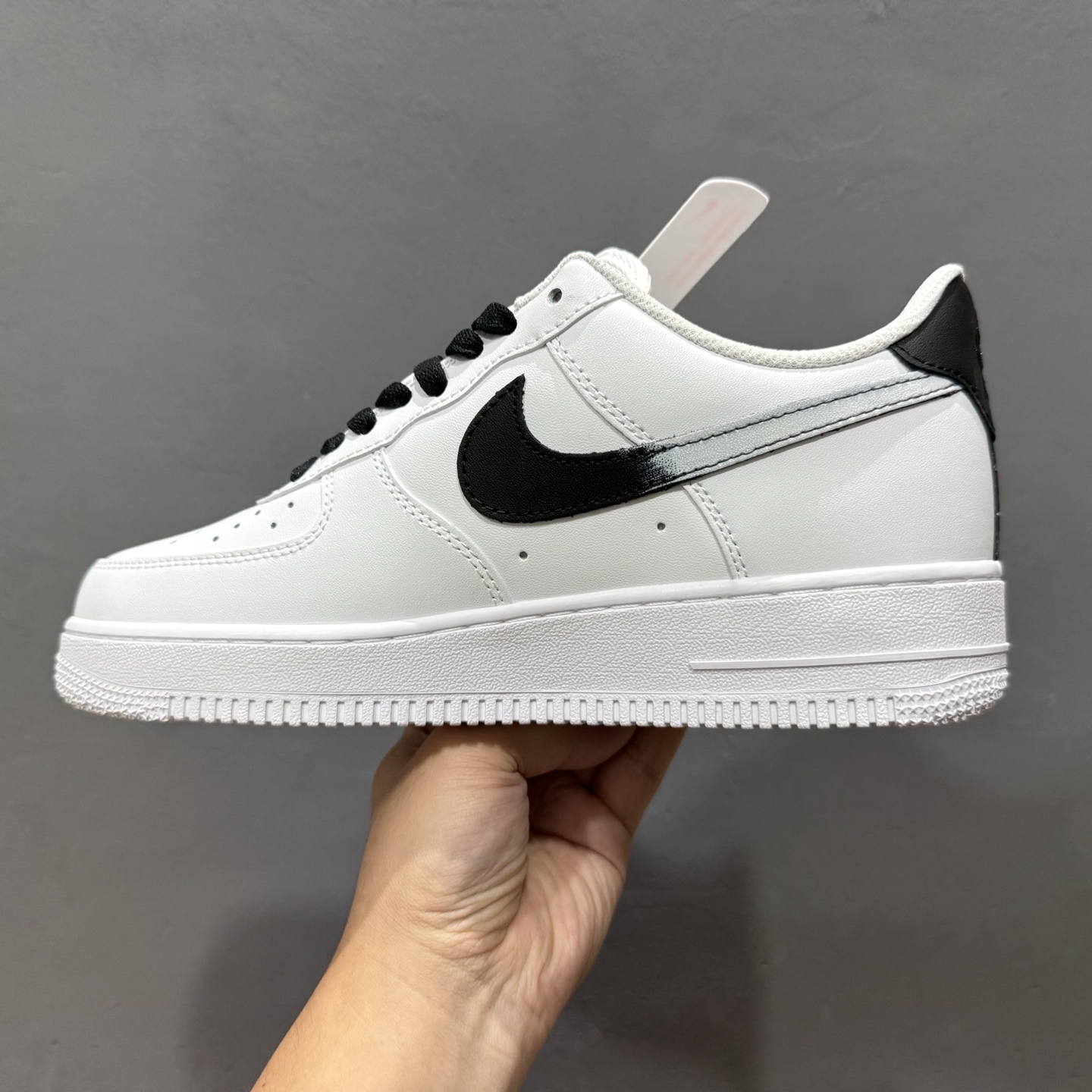 260 Nike Air Force 1 Low 07 高街 做旧 白黑 ZH0316-078
