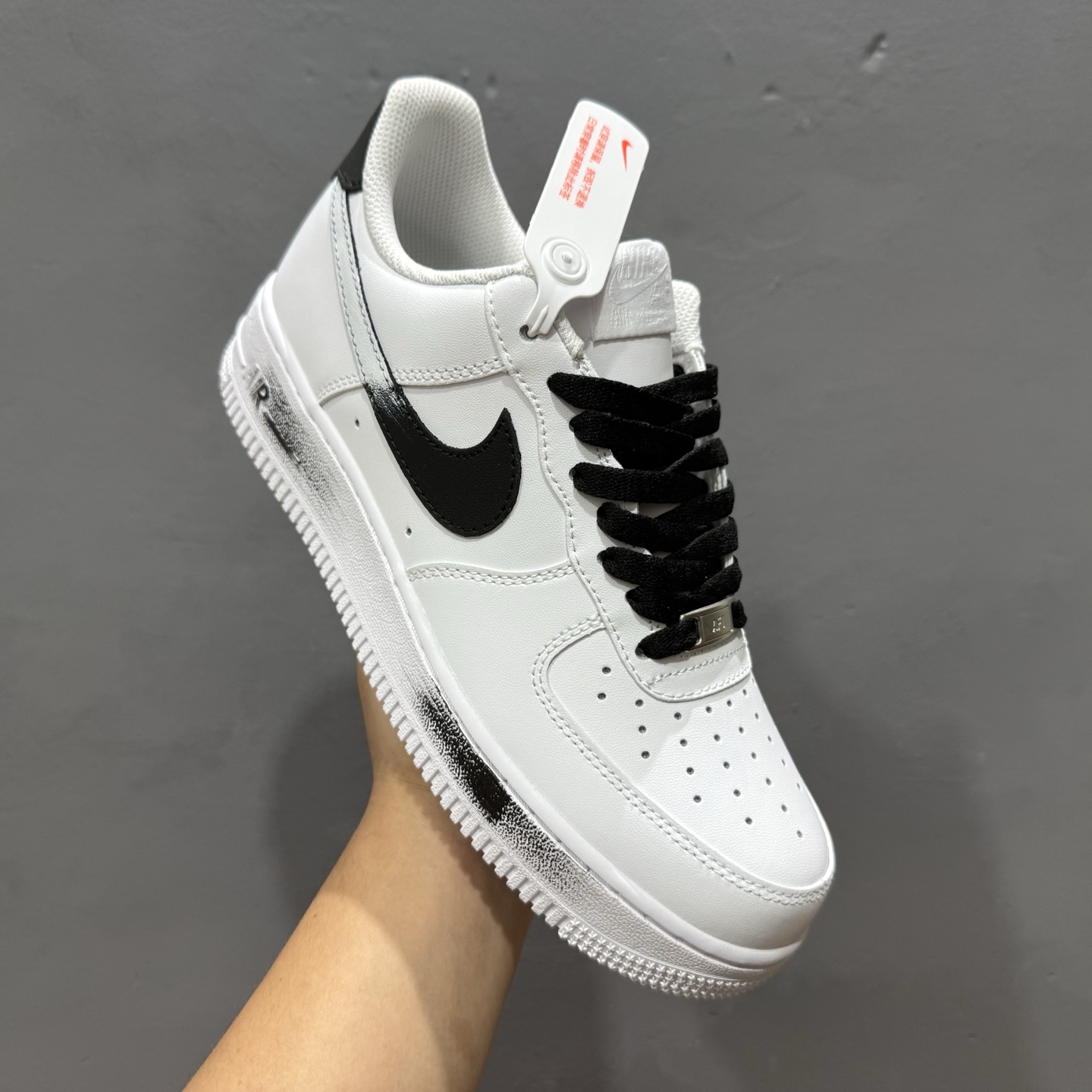 260 Nike Air Force 1 Low 07 高街 做旧 白黑 ZH0316-078