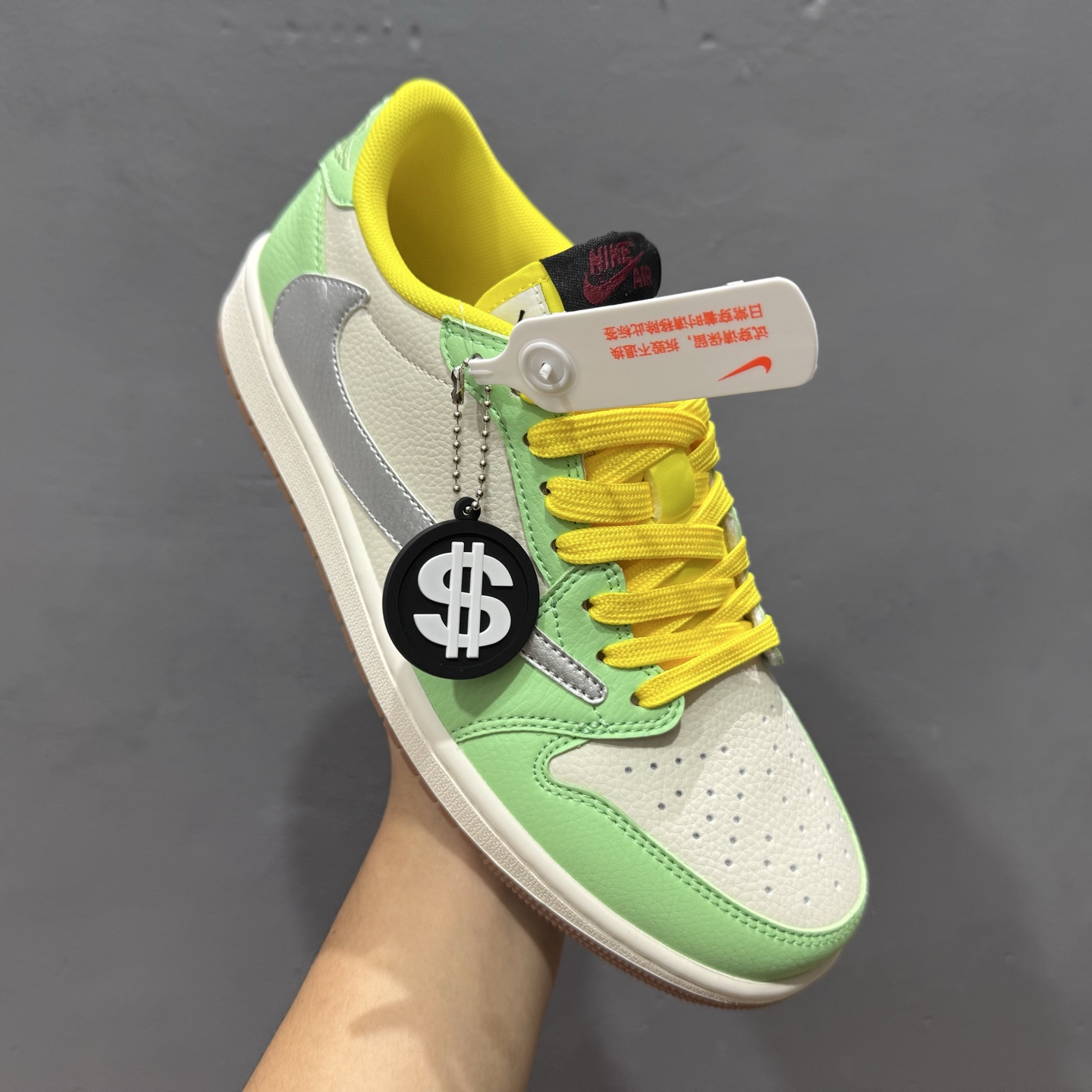 定制 Air Jordan 1 Low ow SP 倒钩联名 青米银 DN6901-092