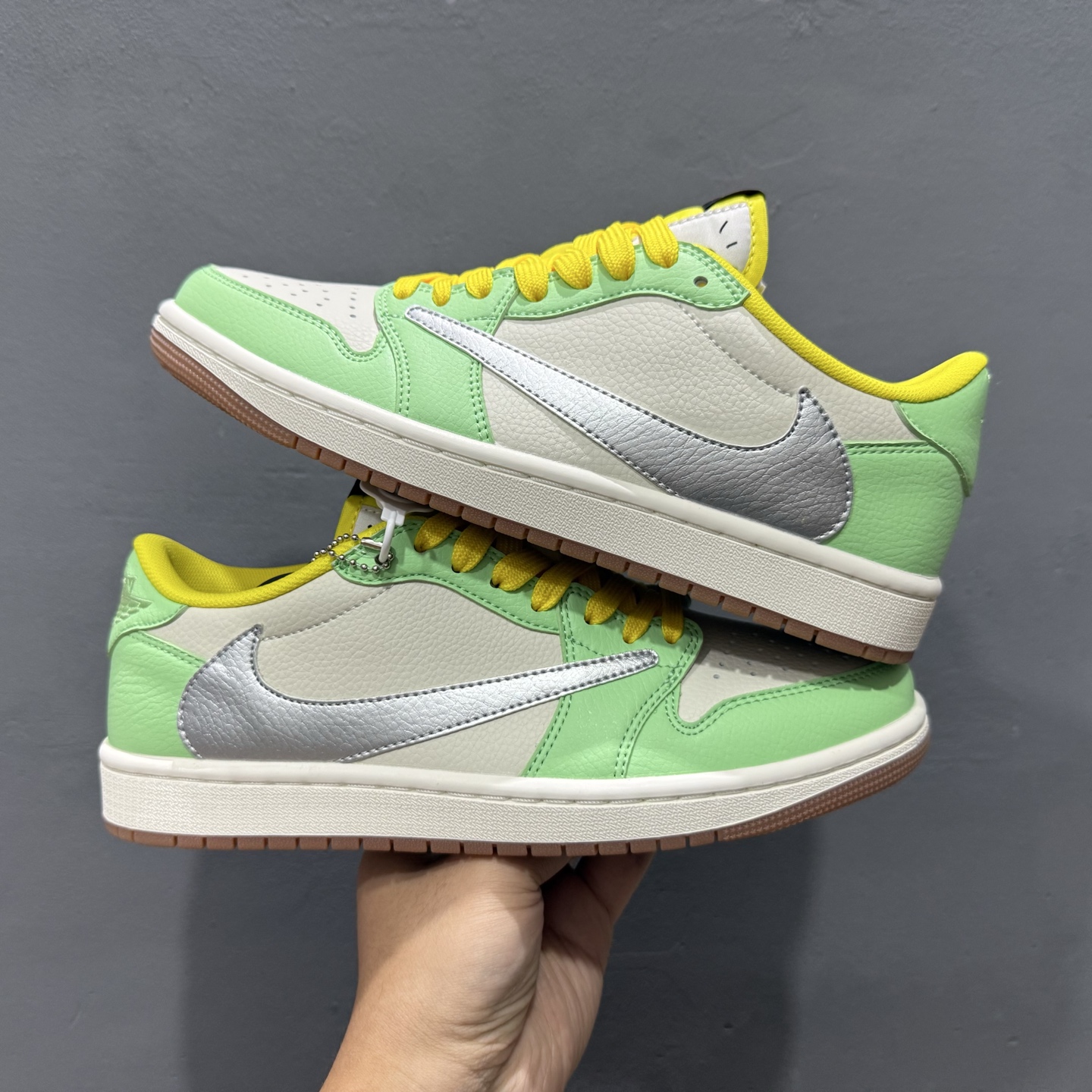 定制 Air Jordan 1 Low ow SP 倒钩联名 青米银 DN6901-092
