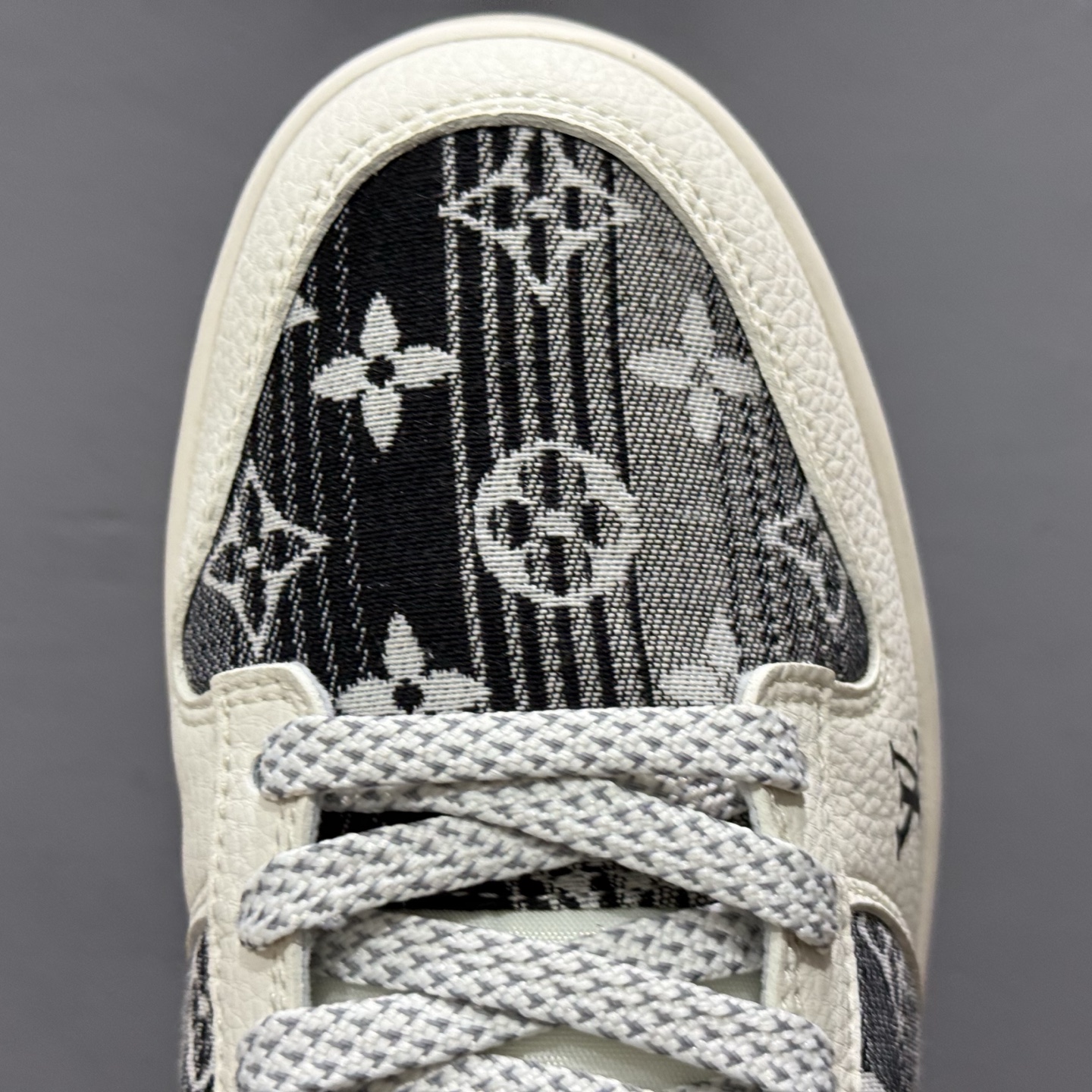 280 Nike SB Dunk Low LV联名 黑白织布白勾 周年高端定制 低帮休闲板鞋 FC1688-229