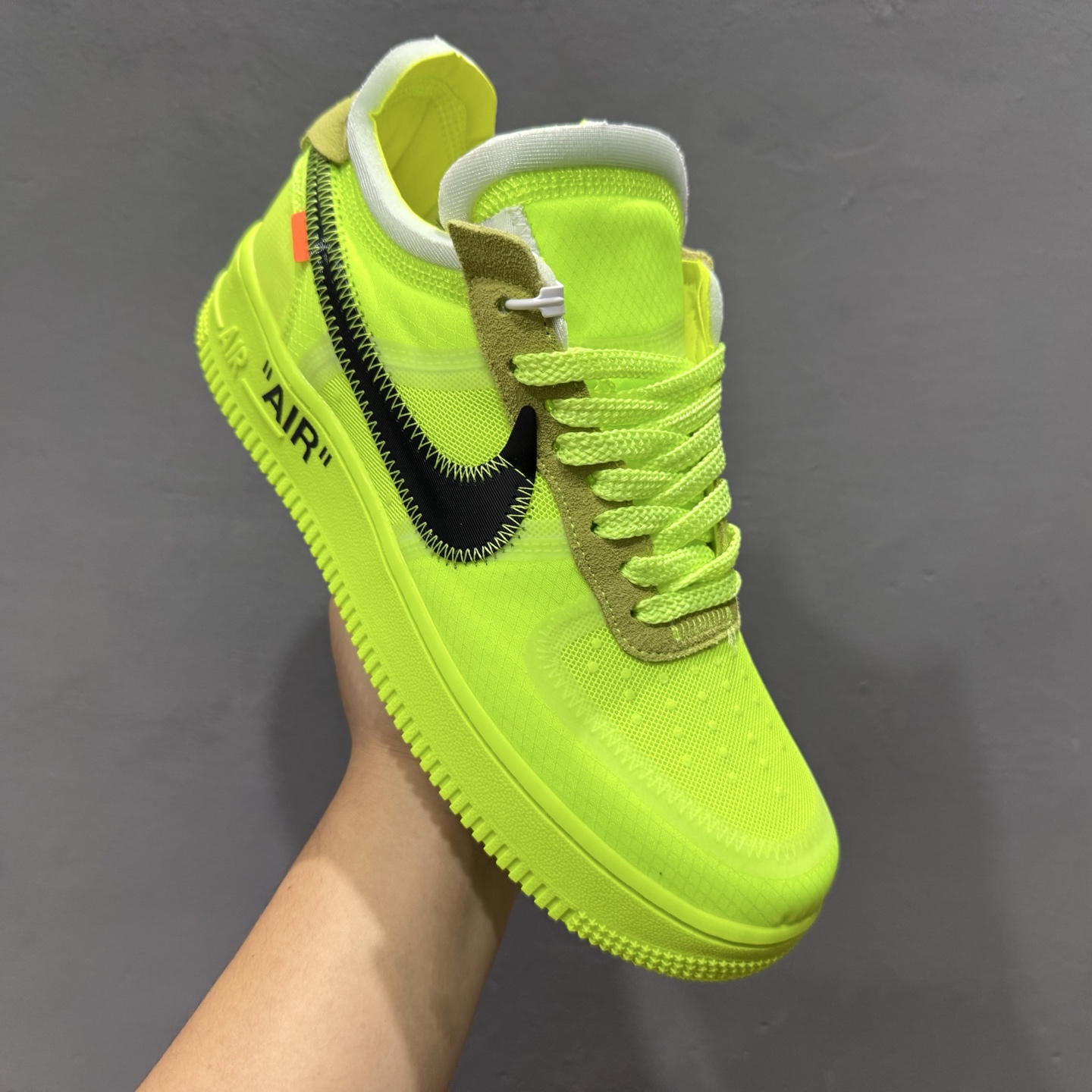 ￥220 Off White x Nk Air Force 1 Low OW 联名透明黄 AO4606-700