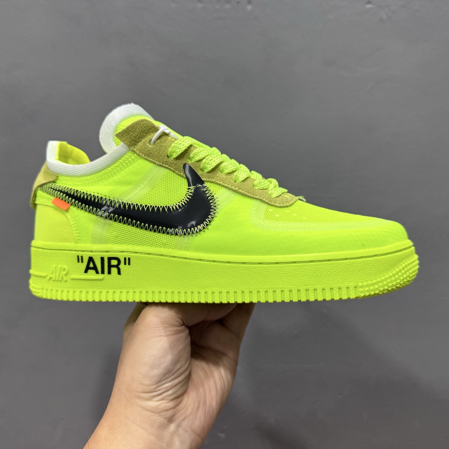 ￥220 Off White x Nk Air Force 1 Low OW 联名透明黄 AO4606-700