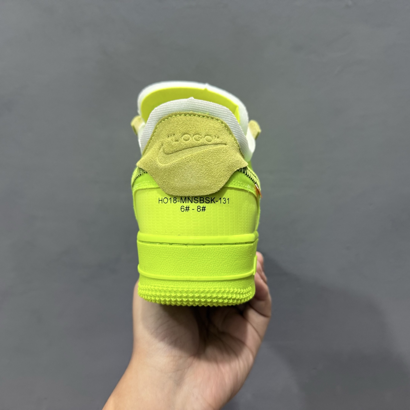 ￥220 Off White x Nk Air Force 1 Low OW 联名透明黄 AO4606-700