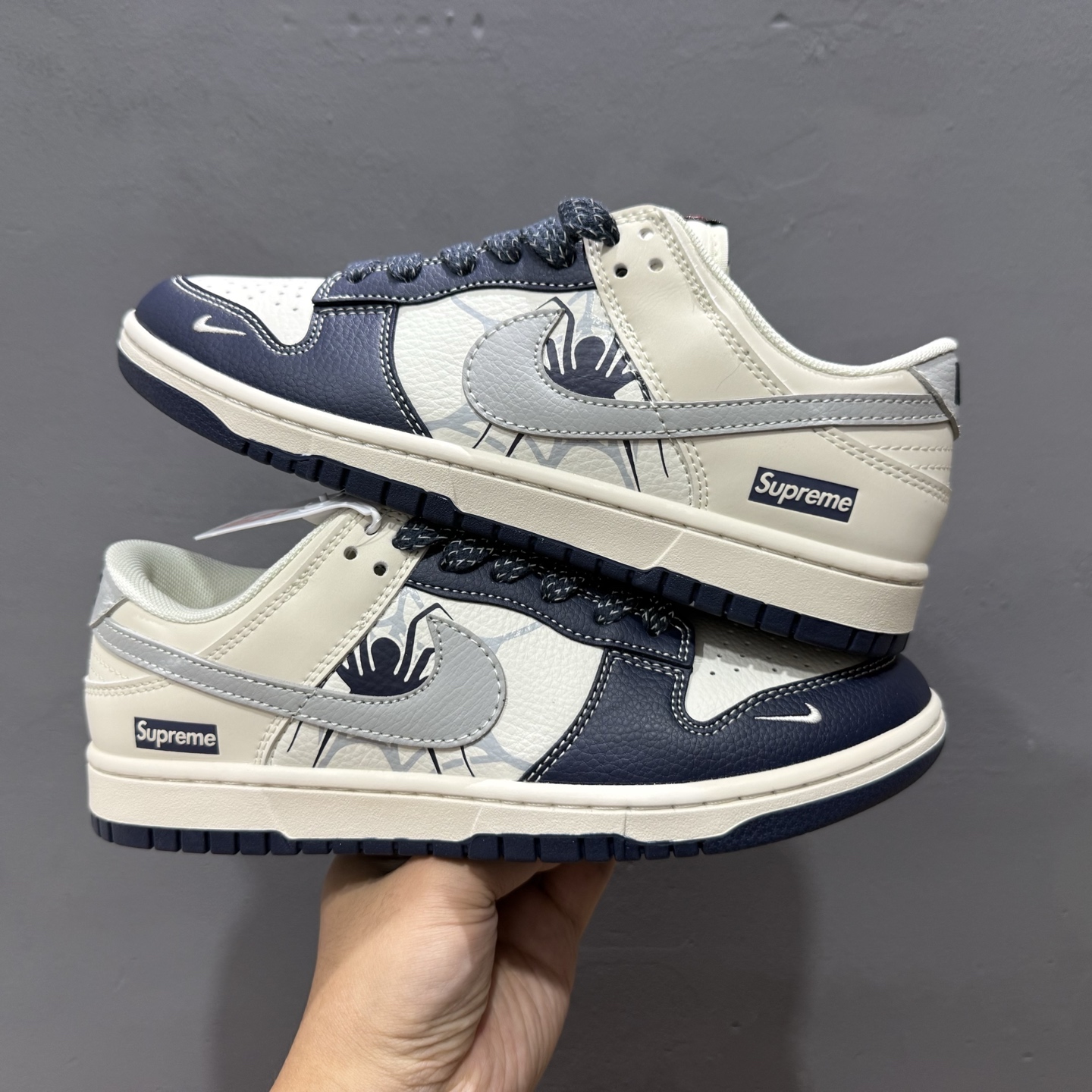 260 海外爆款限量发售！ Nike SB Dunk Low“SUP联名——黑白灰勾配色” 高端定制 低帮休闲板鞋 BZ2501-102