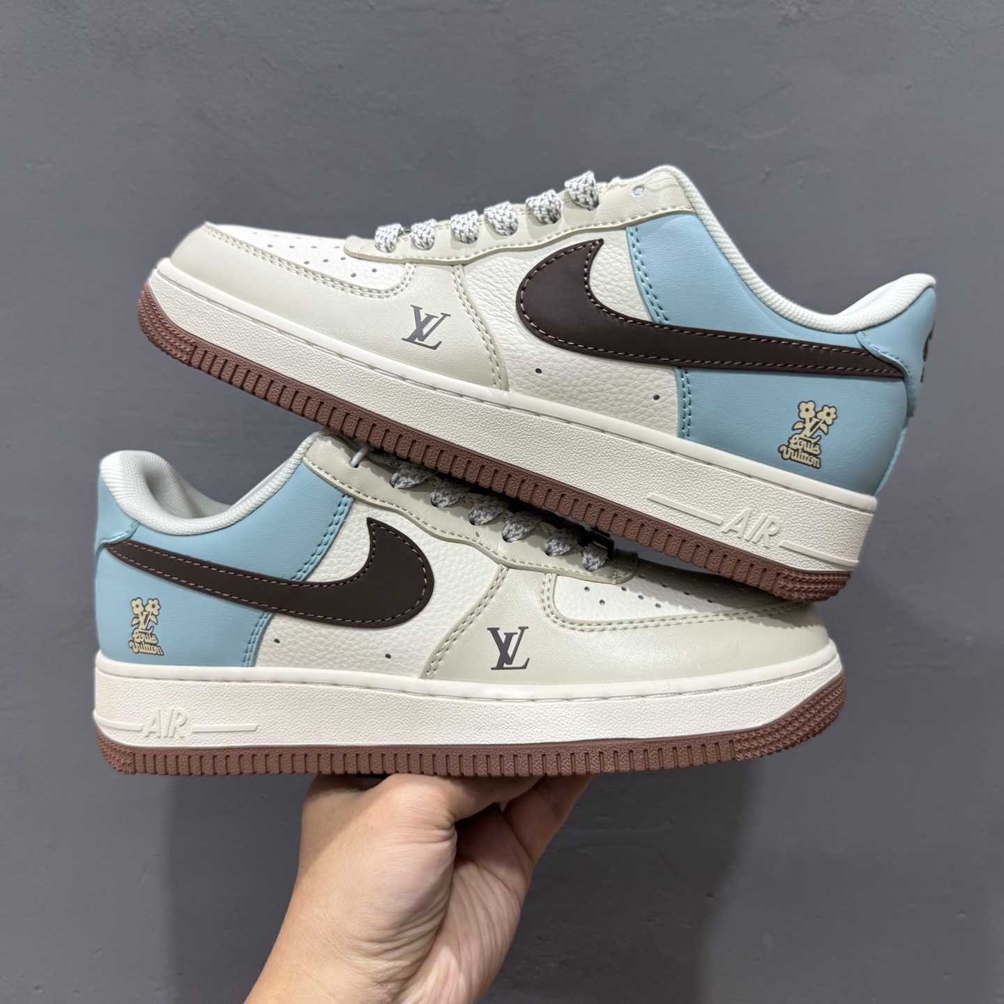 Nike Air Force 1'07 LV 联名 白黑蓝 JJ2508-702
