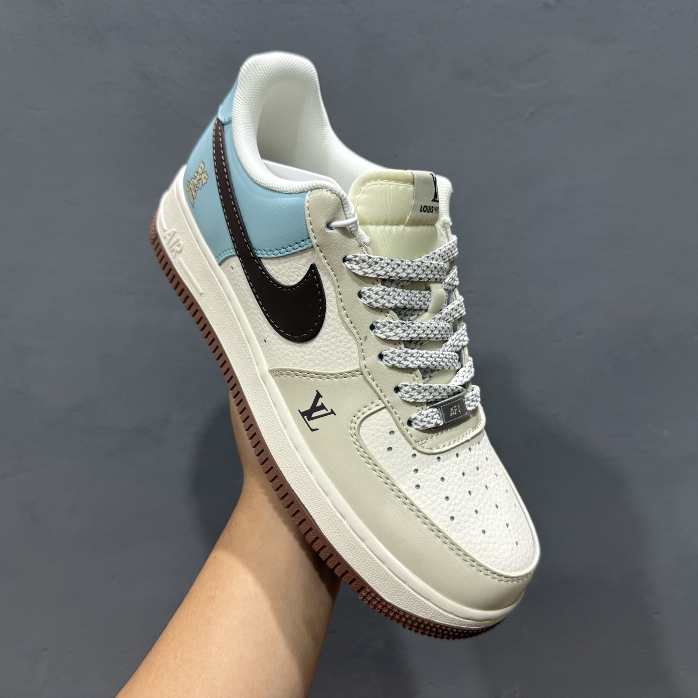 Nike Air Force 1'07 LV 联名 白黑蓝 JJ2508-702