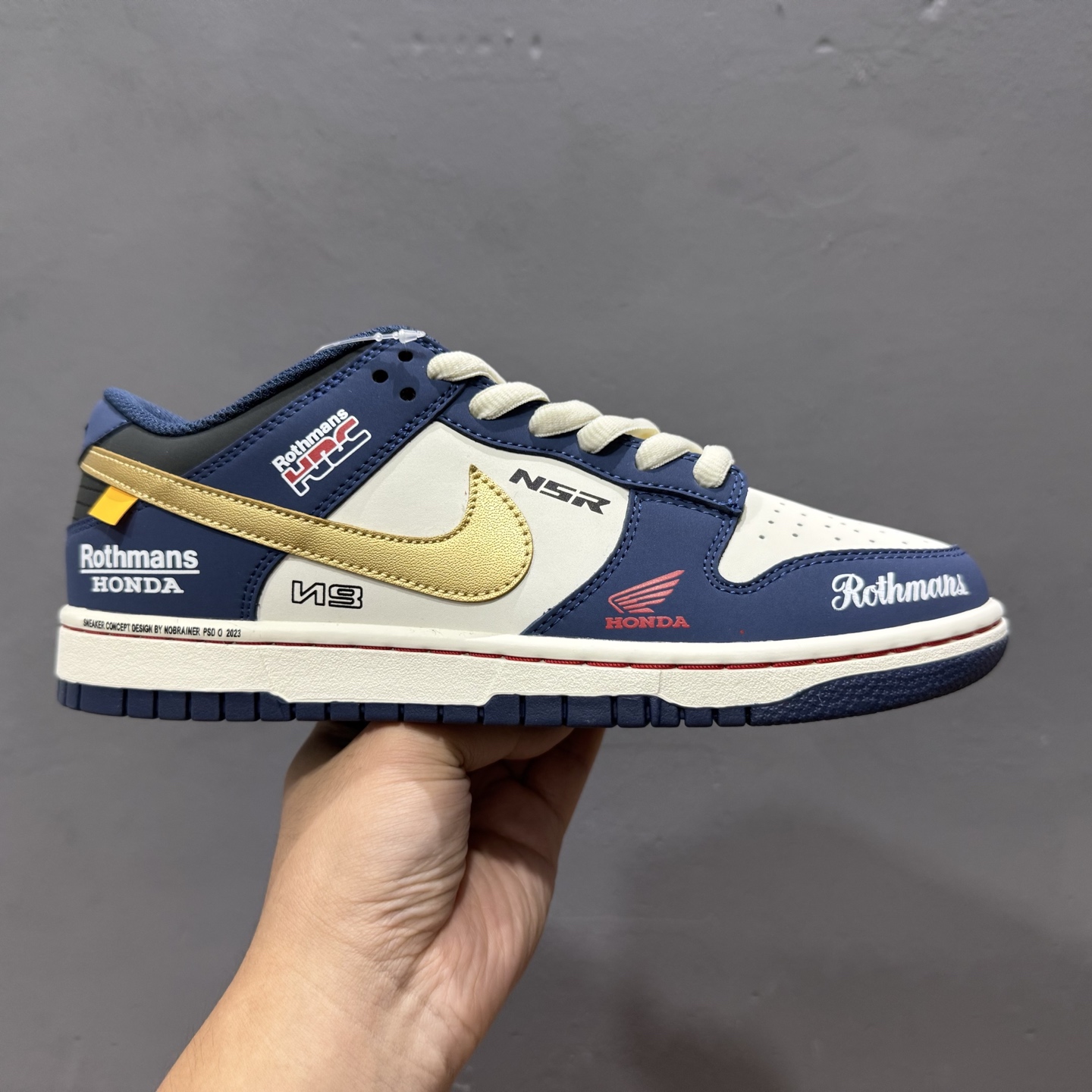￥280 Nike SB Dunk Low 复古白蓝 周年高端定制 低帮休闲板鞋 MU0232-365