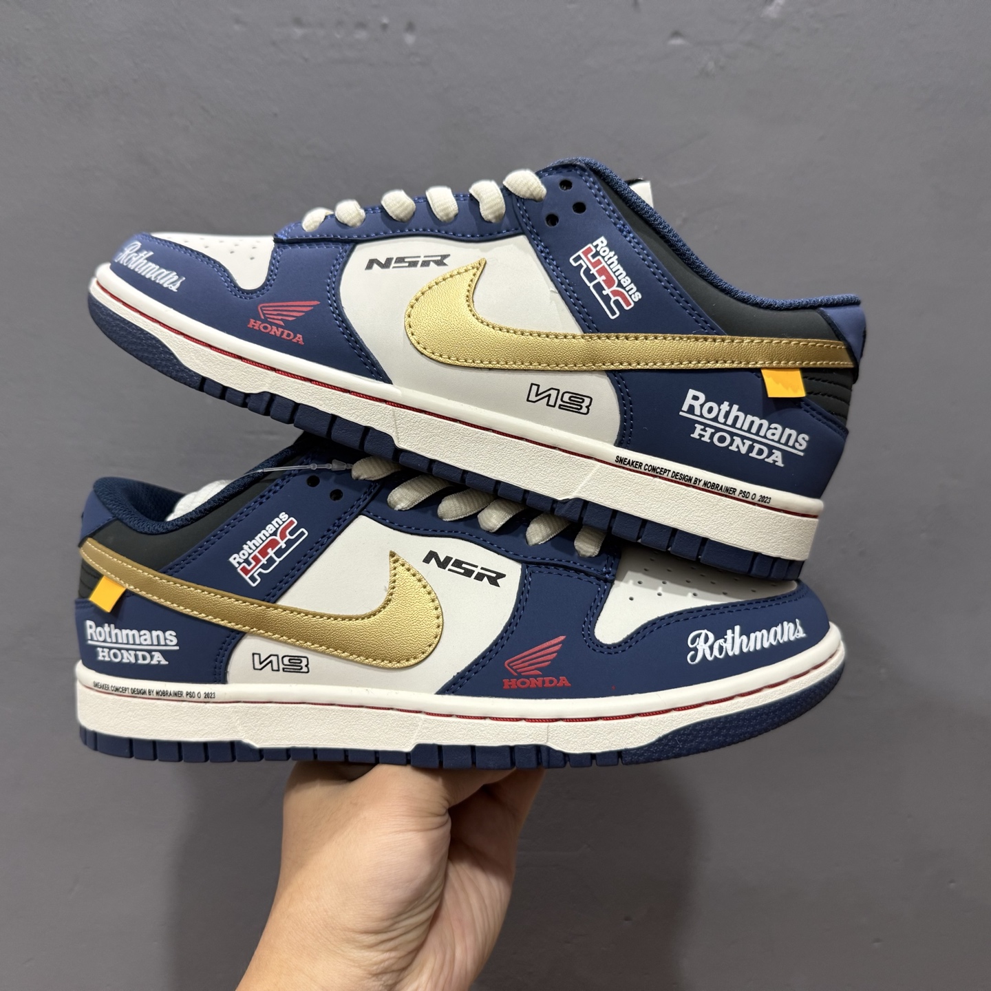 ￥280 Nike SB Dunk Low 复古白蓝 周年高端定制 低帮休闲板鞋 MU0232-365