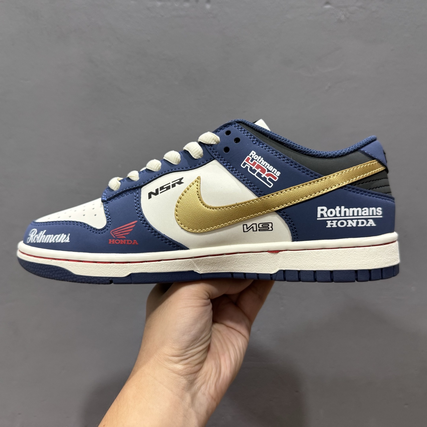 ￥280 Nike SB Dunk Low 复古白蓝 周年高端定制 低帮休闲板鞋 MU0232-365