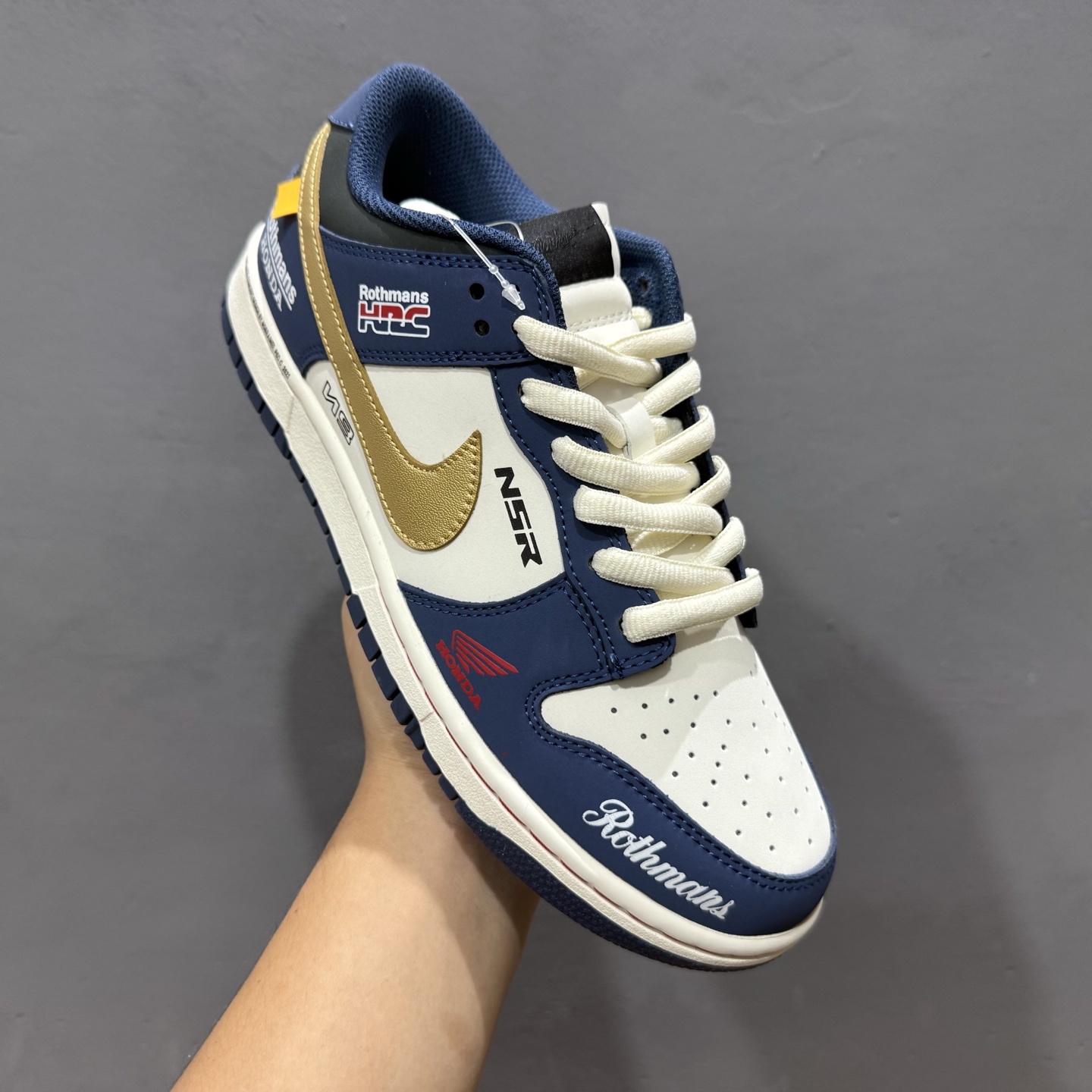 ￥280 Nike SB Dunk Low 复古白蓝 周年高端定制 低帮休闲板鞋 MU0232-365