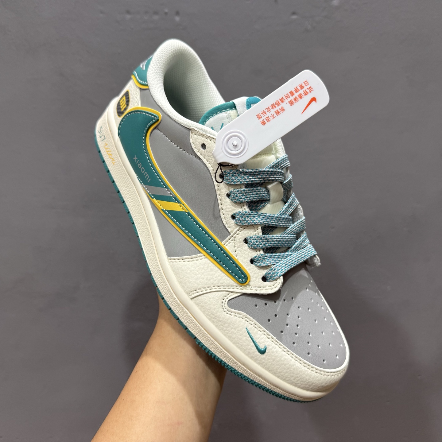 280 Travis Scott x Fragment Design x Air Jordan 1 Low OG SP AJ1 小米联名 海湾蓝 低帮文化休闲板鞋 XX3168-163