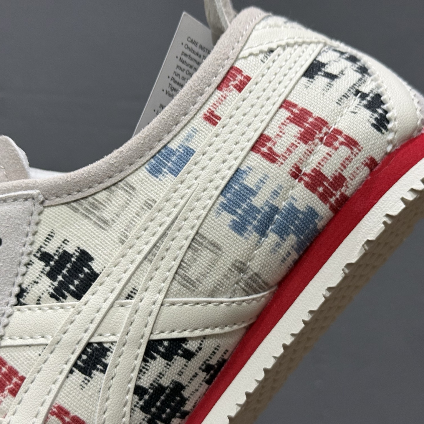 140 OnitsukaTiger/鬼塚虎 Mexico 66 米白色/印花 皮面低邦休闲跑步鞋 1183B648-100