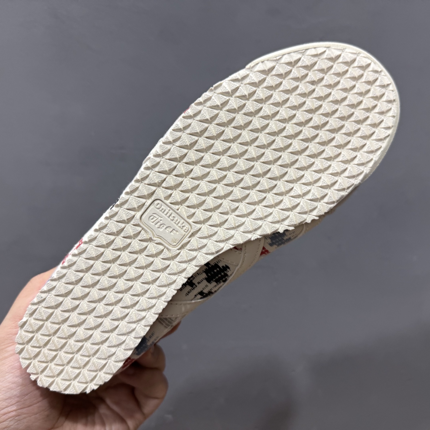 140 OnitsukaTiger/鬼塚虎 Mexico 66 米白色/印花 皮面低邦休闲跑步鞋 1183B648-100
