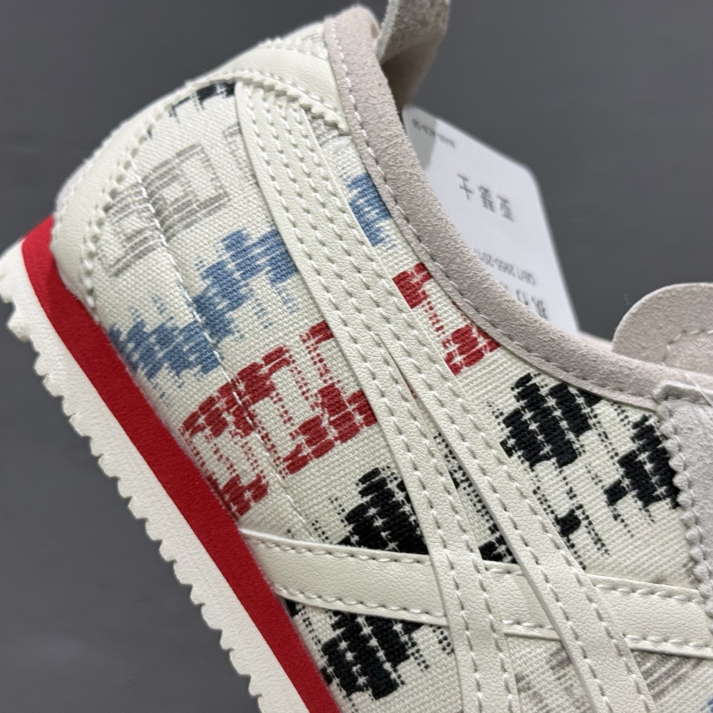140 OnitsukaTiger/鬼塚虎 Mexico 66 米白色/印花 皮面低邦休闲跑步鞋 1183B648-100