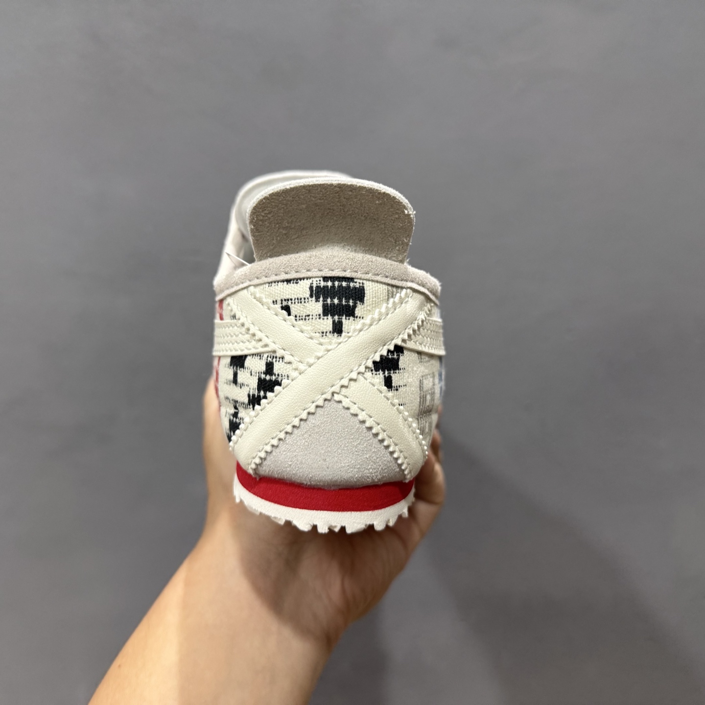 140 OnitsukaTiger/鬼塚虎 Mexico 66 米白色/印花 皮面低邦休闲跑步鞋 1183B648-100