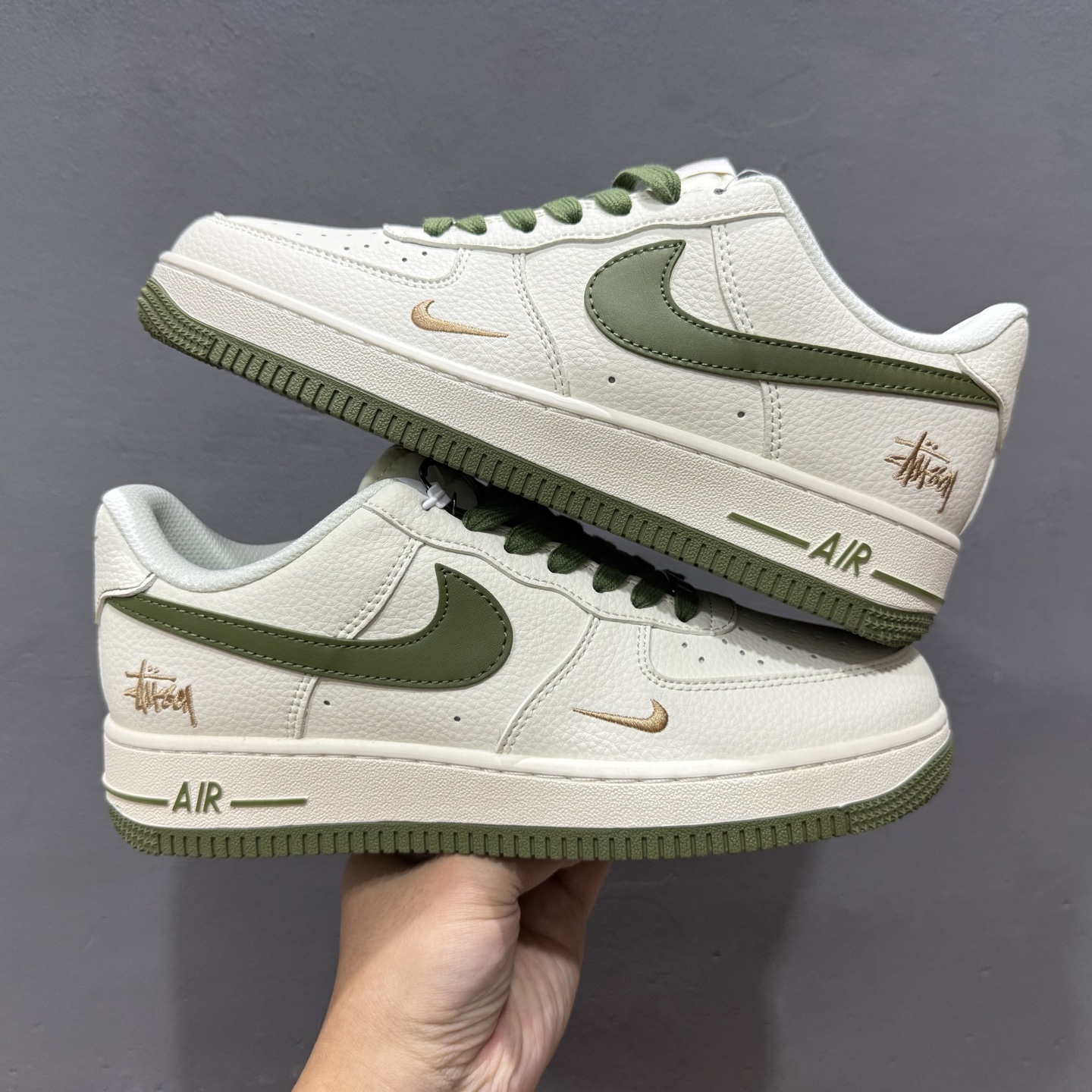 Nike Air Force 1'07 斯图西 联名 米白绿 XX3168-151