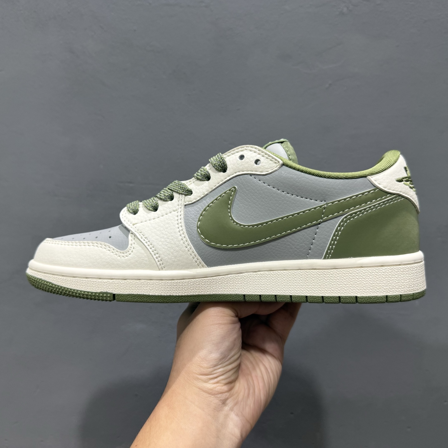 220 Travis Scott x Fragment Design x Air Jordan 1 Low OG SP AJ1 乔1 Bape联名-灰青 低帮文化休闲板鞋 BB6511-621