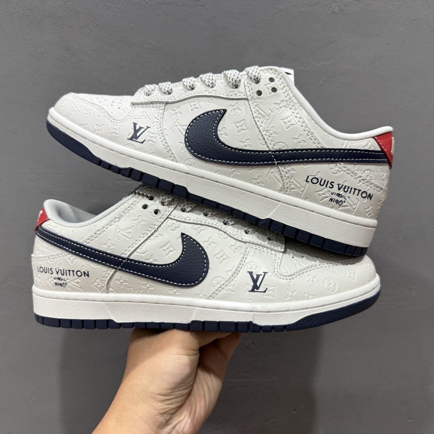 280 Nike SB Dunk Low LV联名 蓝勾暗印花 低帮休闲板鞋 XX3168-146