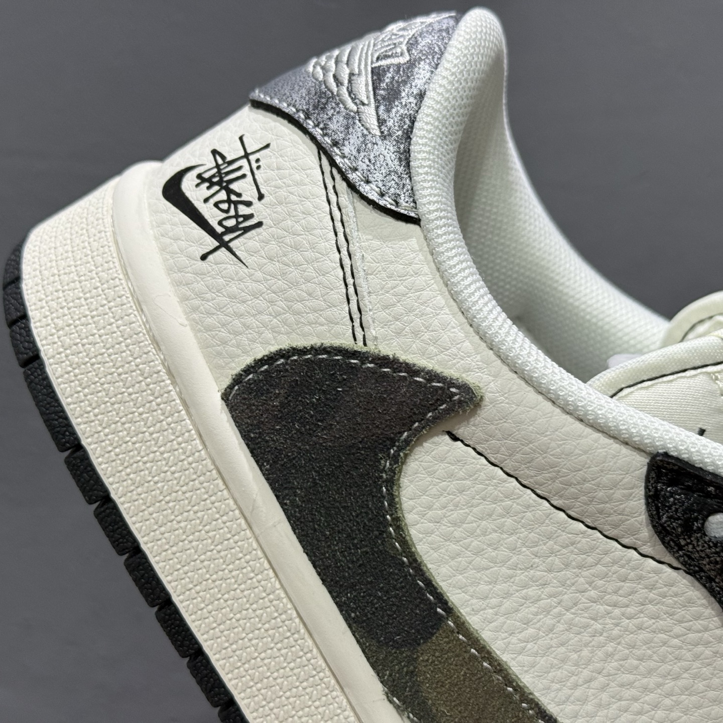 280 Air Jordan 1 Low AJ1 乔一 斯图西联名 高端定制 低帮复古休闲板鞋 XS7089-548