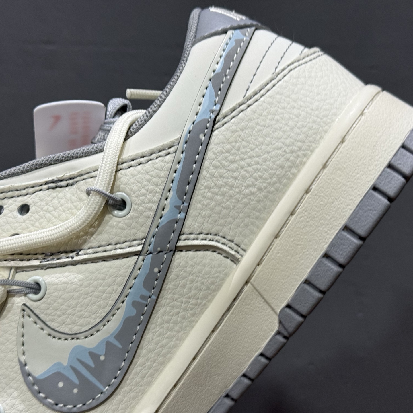 300 Nike SB Dunk Low x Supreme SUP联名-米白灰绑带 DM6868-080