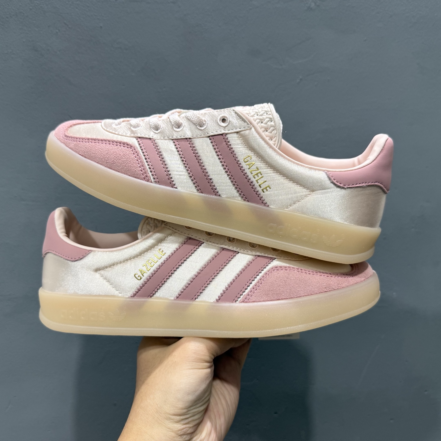 180 AD Originals Gazelle Indoor 粉色 三叶草复古休闲运动板鞋 JI2709