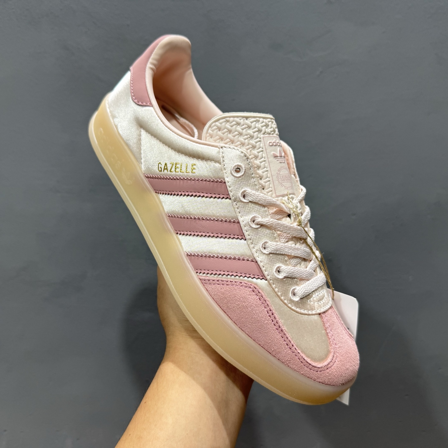 180 AD Originals Gazelle Indoor 粉色 三叶草复古休闲运动板鞋 JI2709