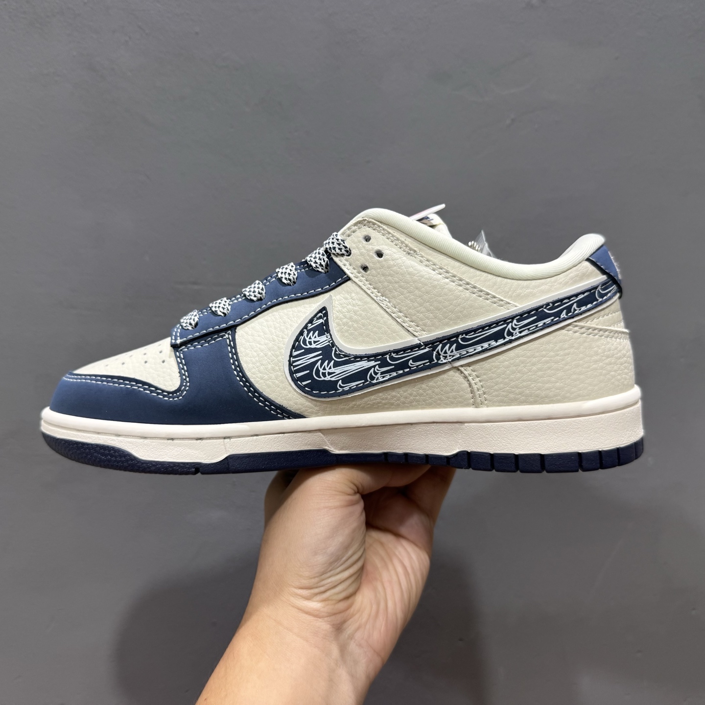 280 Supreme x Nike Dunk Low 蓝白涂鸦蓝勾 LW1818-116