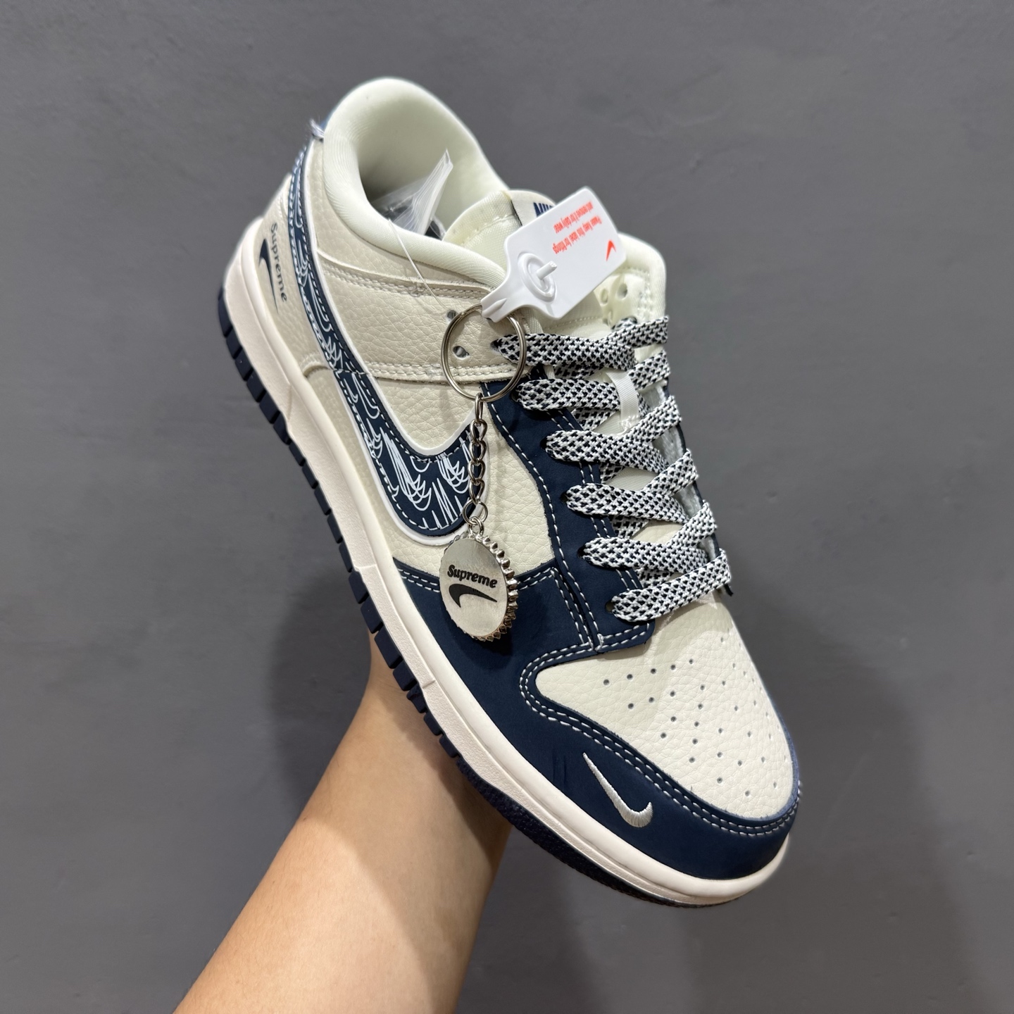 280 Supreme x Nike Dunk Low 蓝白涂鸦蓝勾 LW1818-116