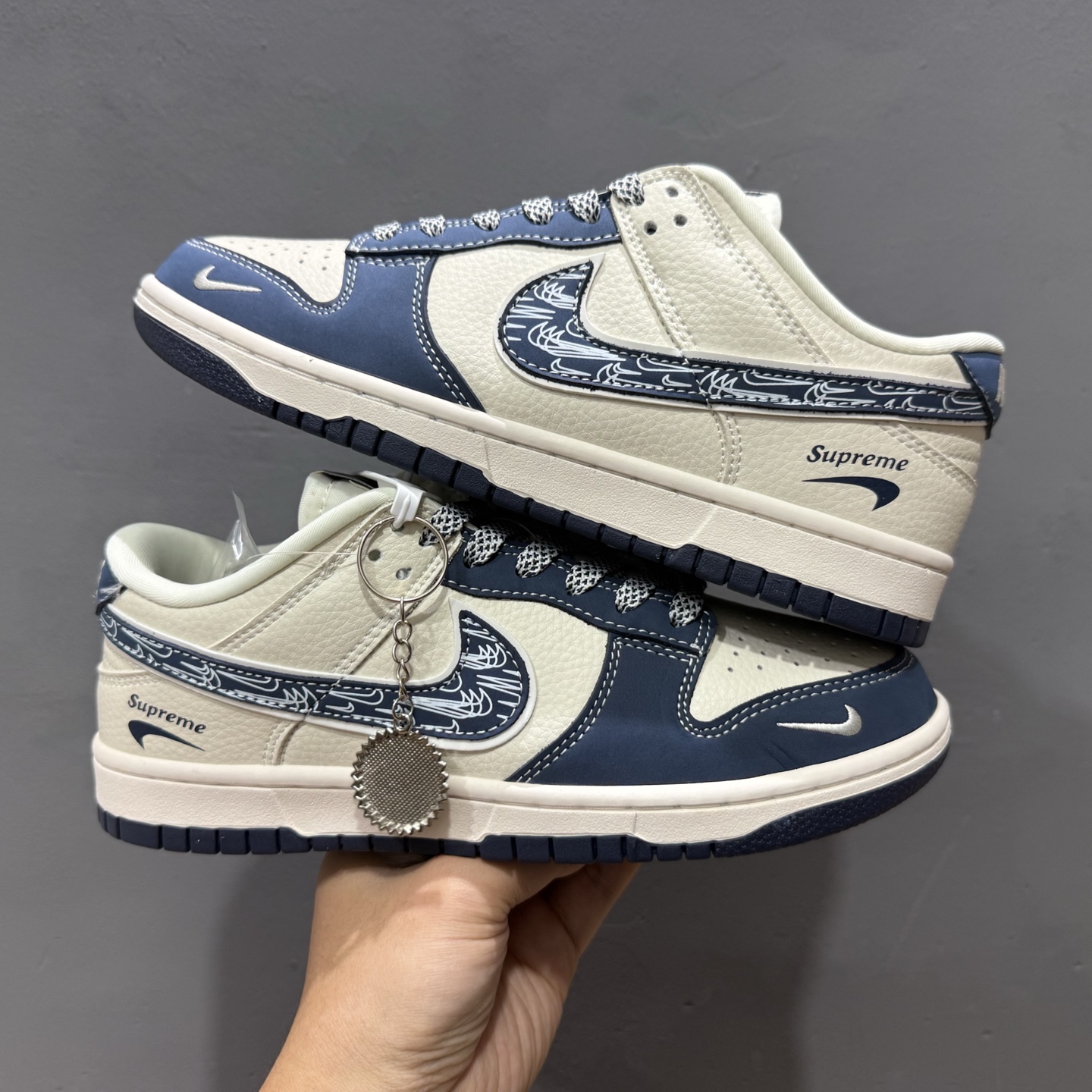 280 Supreme x Nike Dunk Low 蓝白涂鸦蓝勾 LW1818-116