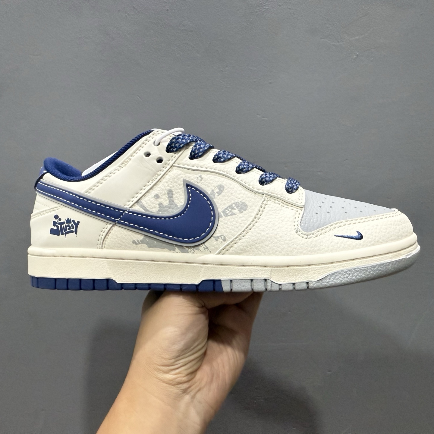 280 Stussy x Nike Dunk Low 双拼爆炸蓝勾 XS6089-593