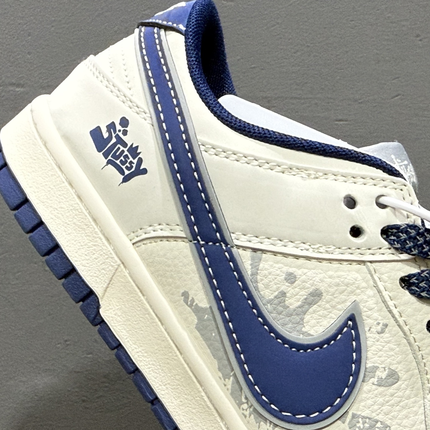 280 Stussy x Nike Dunk Low 双拼爆炸蓝勾 XS6089-593