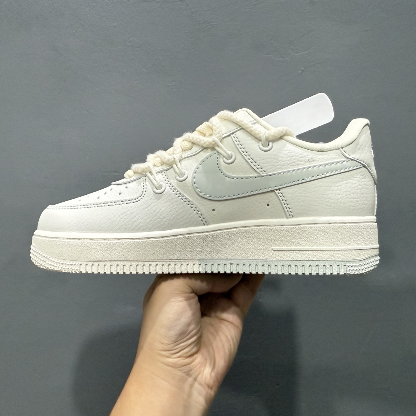 240 Nike Air Force 1 Low 07 白灰麻绳绑带 SX1968-001