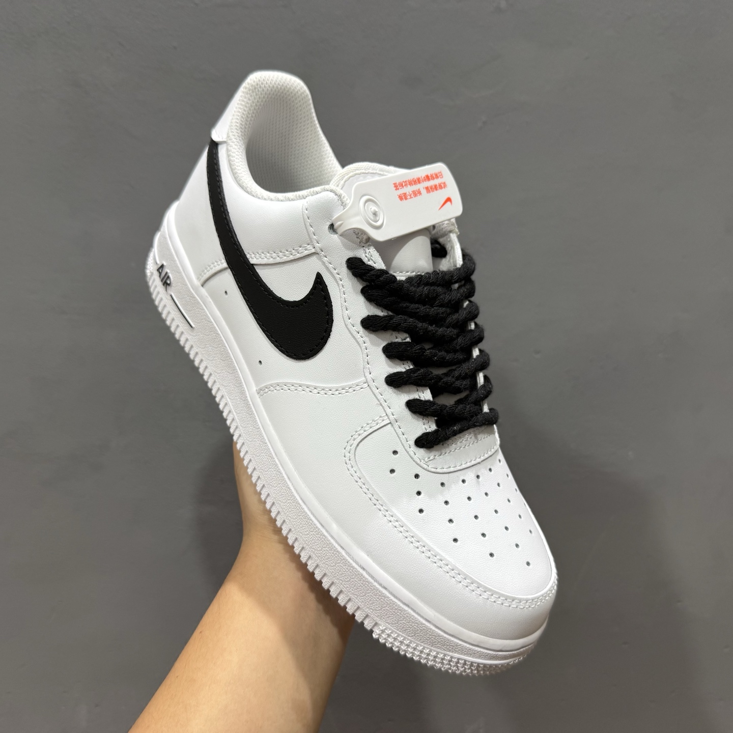 ￥260 Nike Air Force 1'07 Low 白黑麻绳 空军一号低帮休闲板鞋 ZH0316-072