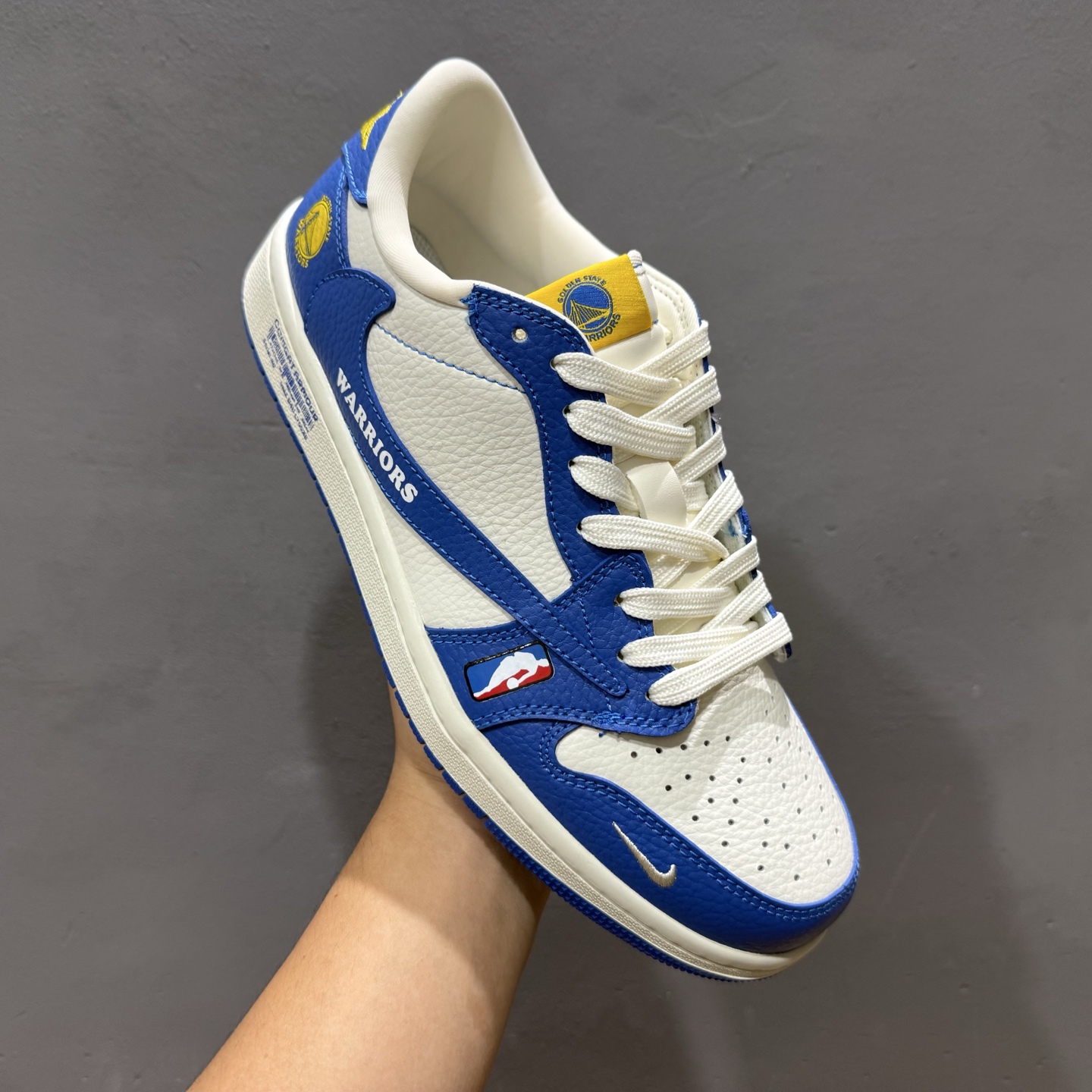 280 Travis Scott x Nike Air Jordan 1 Low x WARRIORS Air Jordan 1 Low 反转金州勇士蓝白小勾倒钩 SC9207-025