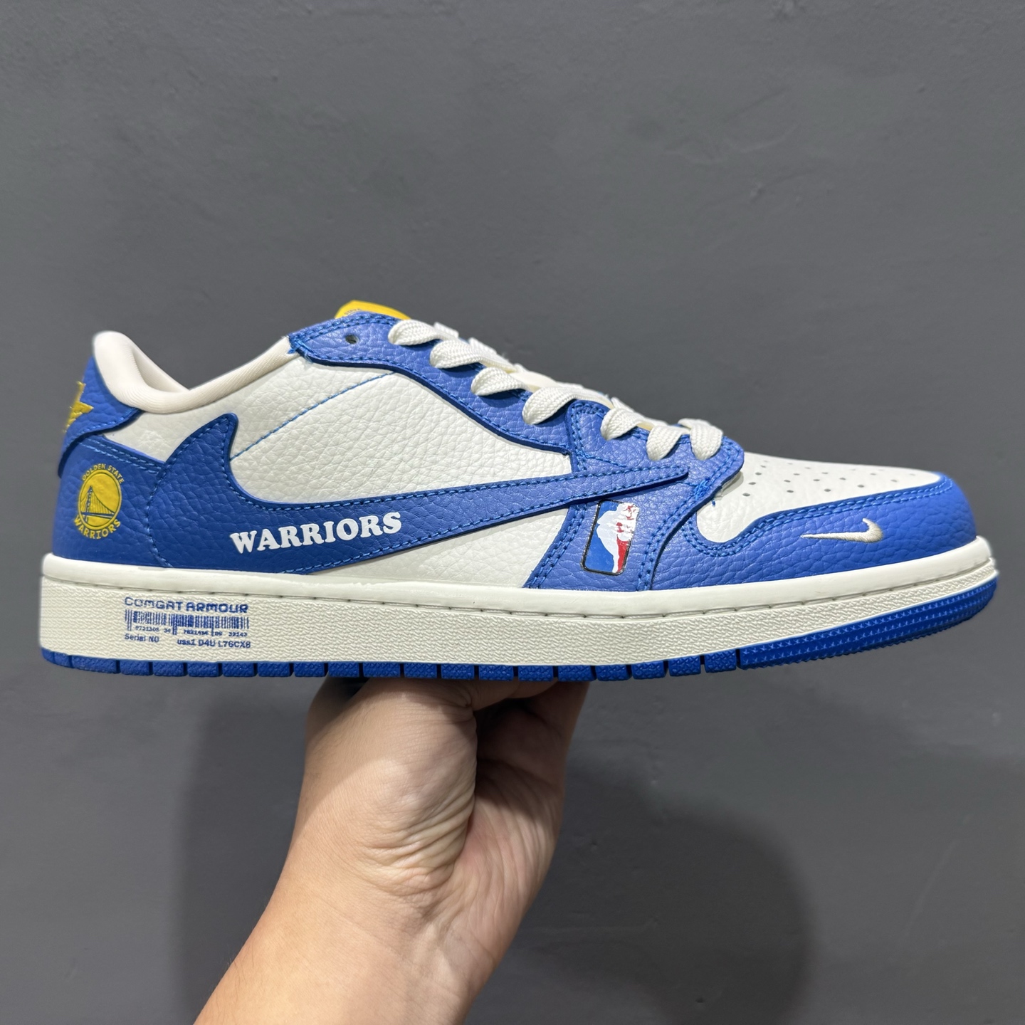 280 Travis Scott x Nike Air Jordan 1 Low x WARRIORS Air Jordan 1 Low 反转金州勇士蓝白小勾倒钩 SC9207-025