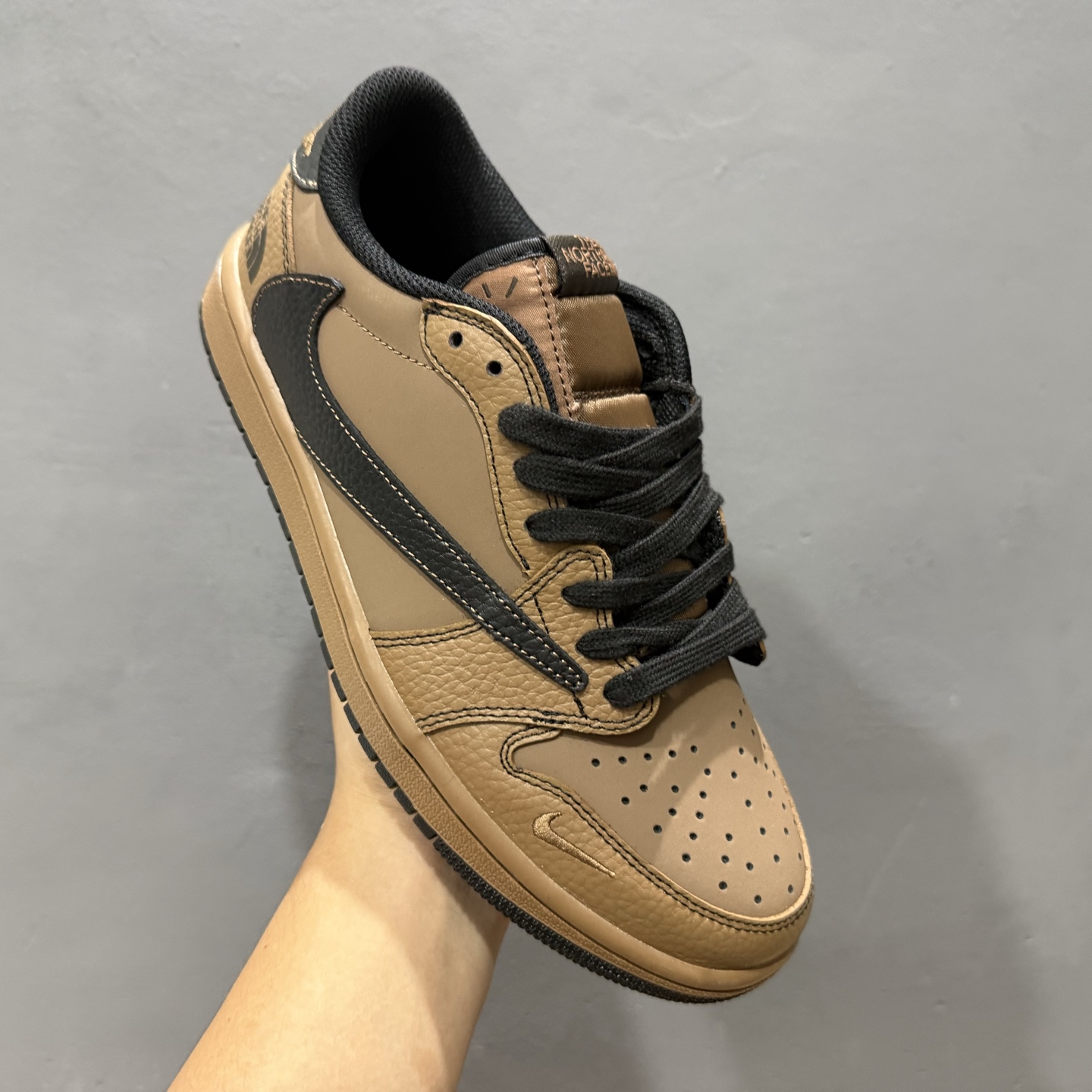 280 Travis Scott x Nike Air Jordan 1 Low x The North Face Air Jordan 1 Low 反转棕黑小钩倒钩 XZ5749-011