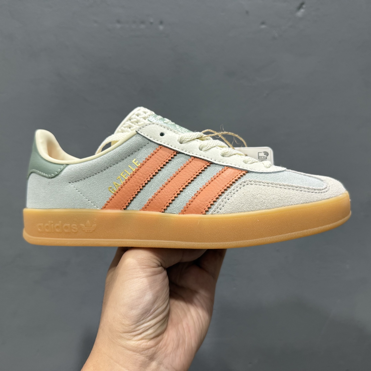 150 adidas originals GAZELLE INDOOR Wonder 灰白色 JQ0011
