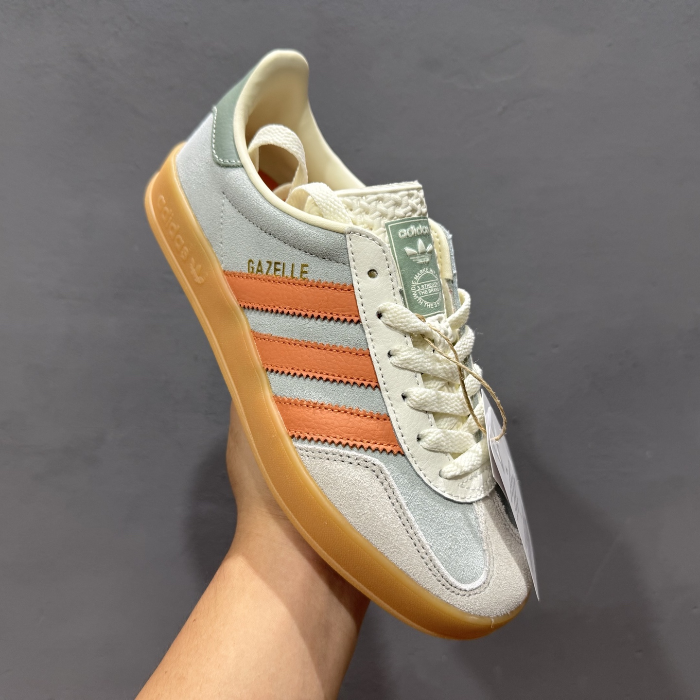 150 adidas originals GAZELLE INDOOR Wonder 灰白色 JQ0011
