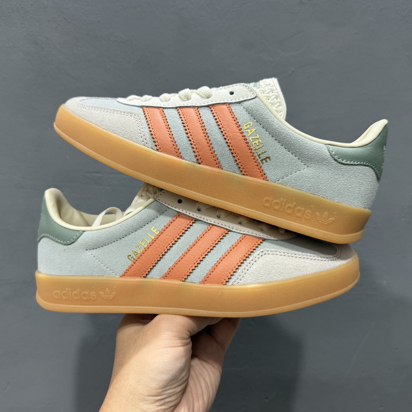 150 adidas originals GAZELLE INDOOR Wonder 灰白色 JQ0011